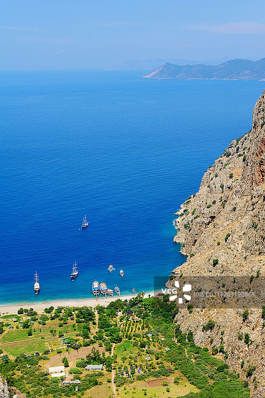 土耳其地中海蝴蝶谷风光图片素材