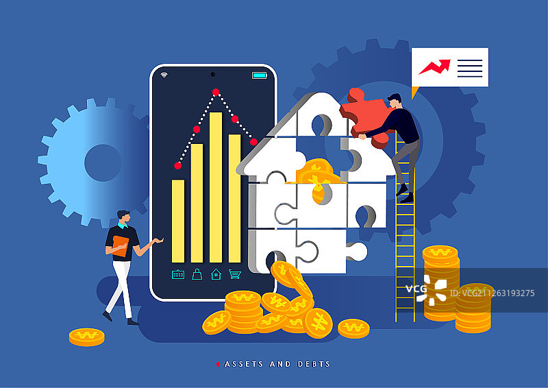 债务、家庭经济、金融、生活方式、智能手机图片素材