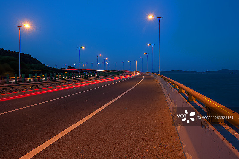大桥夜景图片素材