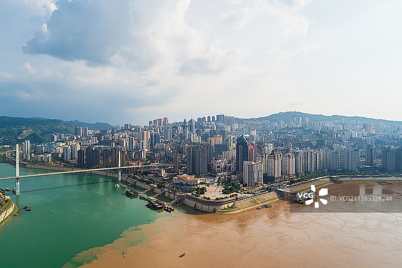 重庆涪陵城市风光图片素材
