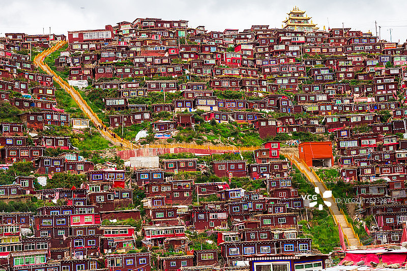 色达五明佛学院图片素材