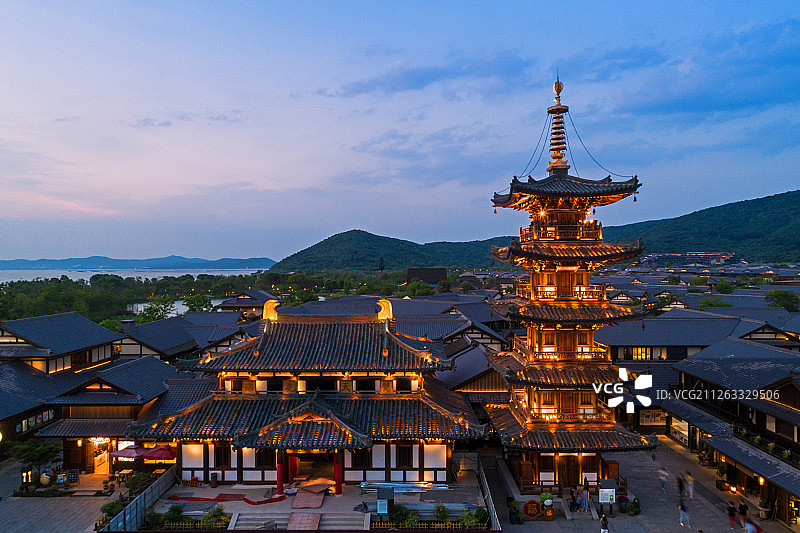 无锡拈花湾景区风光图片素材