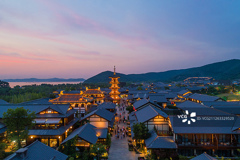 无锡拈花湾景区风光图片素材