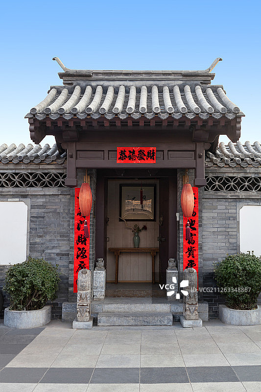 老北京大宅门图片素材