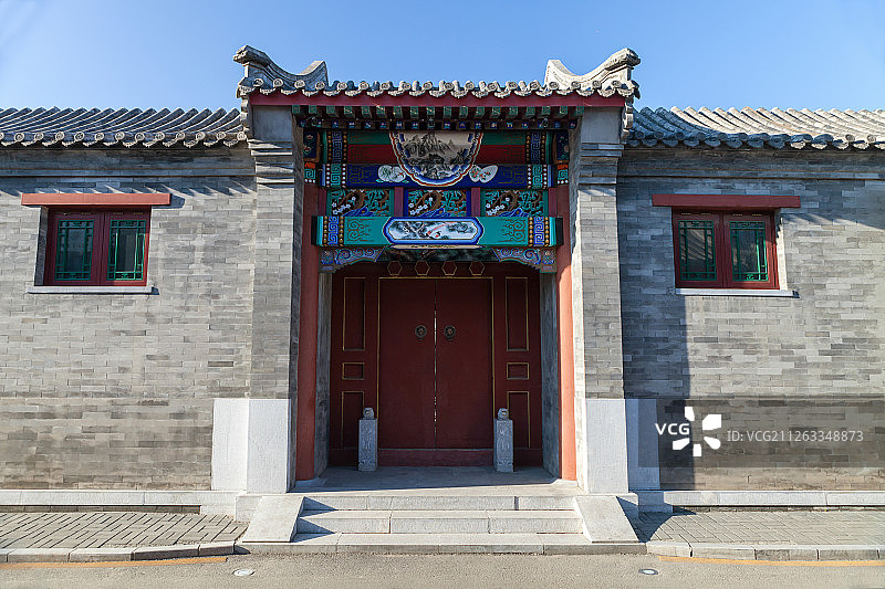 老北京大宅门图片素材