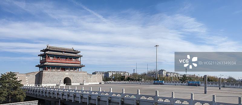 北京永定门城楼图片素材