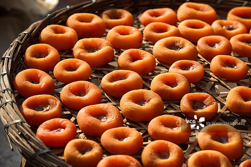 晒柿子图片素材