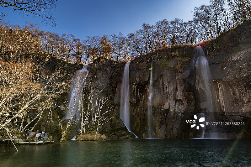 长白山北坡风景区绿渊潭景色图片素材