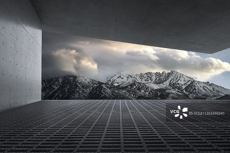 都市建筑汽车广告背景图图片素材