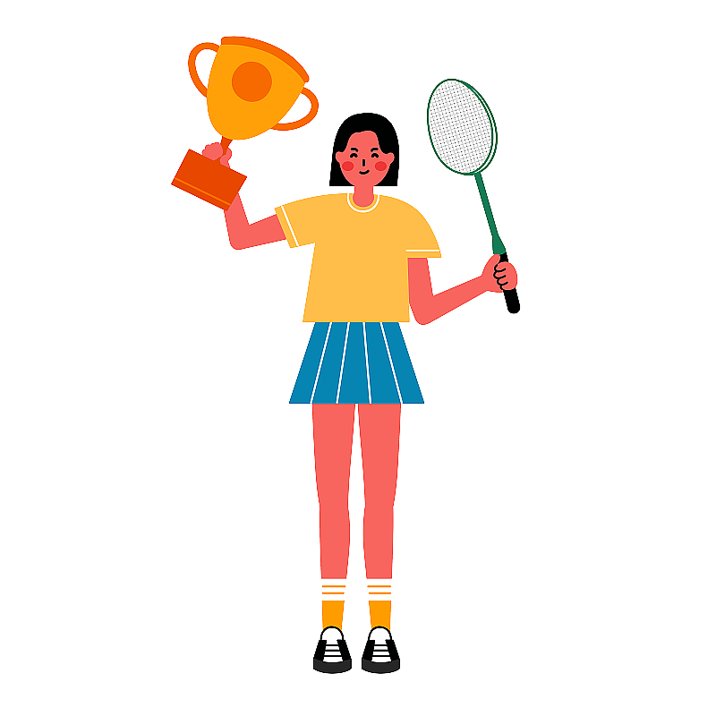 获奖的女孩图片素材