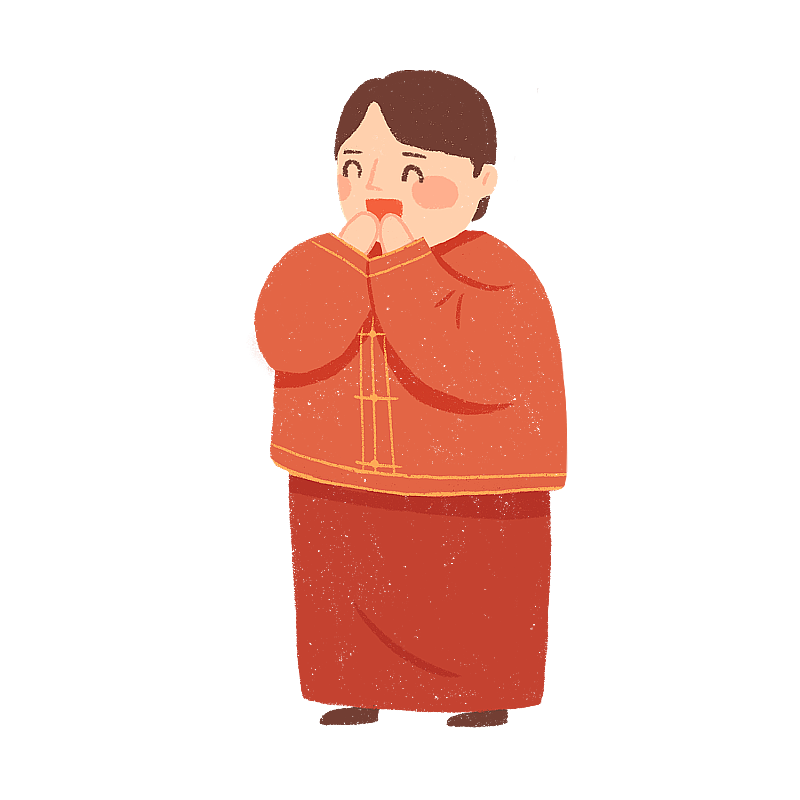 男孩开心手捂嘴图片素材