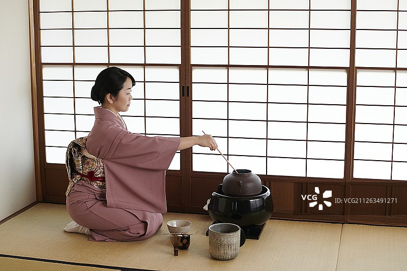 日式传统茶道图片素材