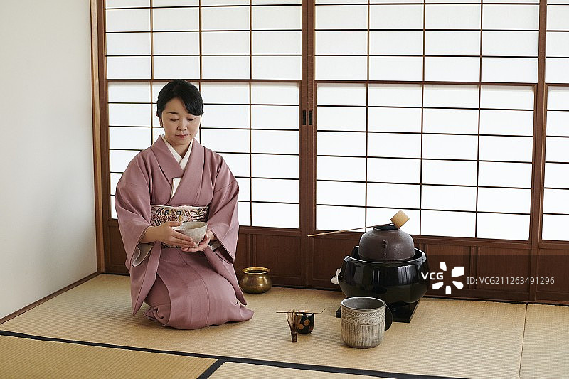 日式传统茶道图片素材