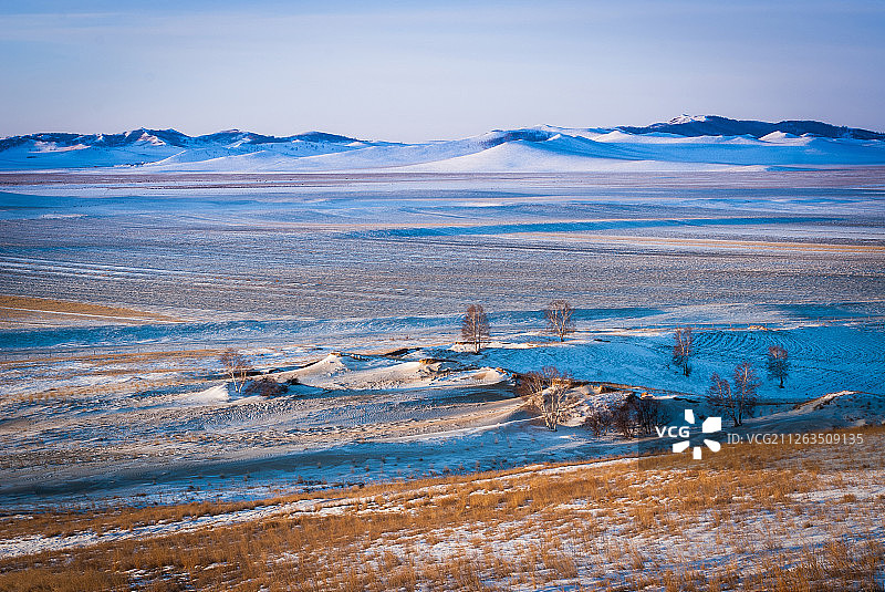 坝上冬季风光图片素材