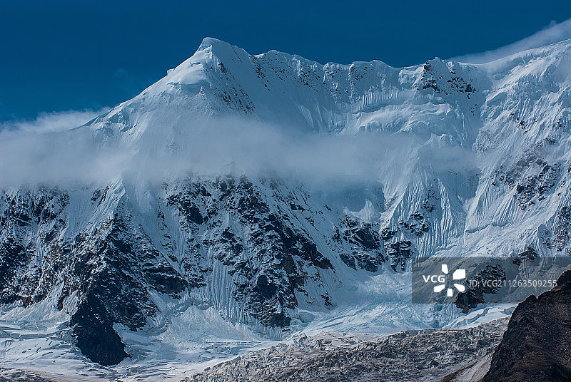 米堆冰川图片素材