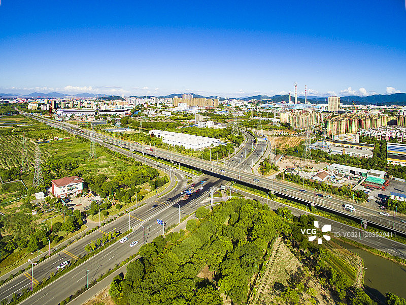 宁波镇海航拍图片素材