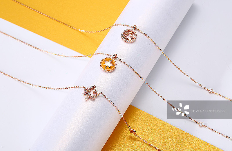 时尚项链组合图图片素材