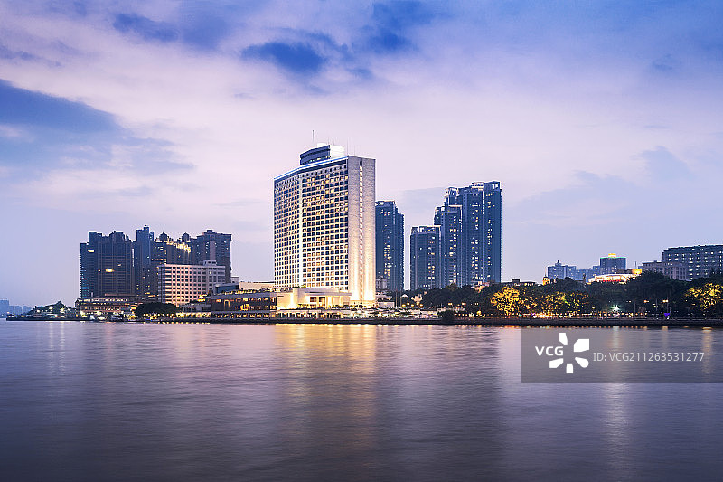 广东省广州市白鹅潭风光图片素材