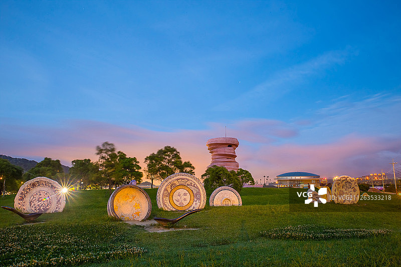 台湾,新北市,莺歌区,三莺之心空间艺术特区图片素材
