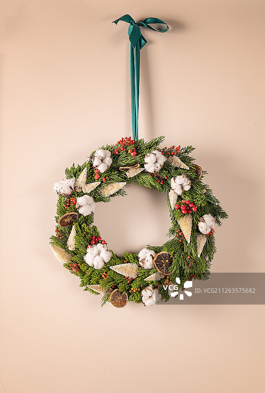 圣诞节花圈图片素材