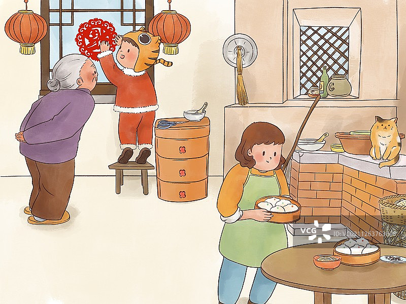 年俗-腊月二十八图片素材