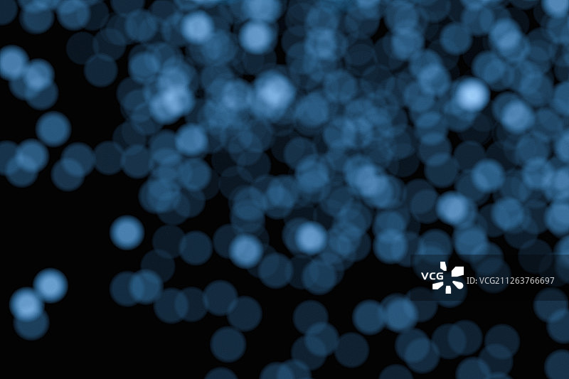 蓝色发光闪耀的光斑背景 三维渲染图片素材