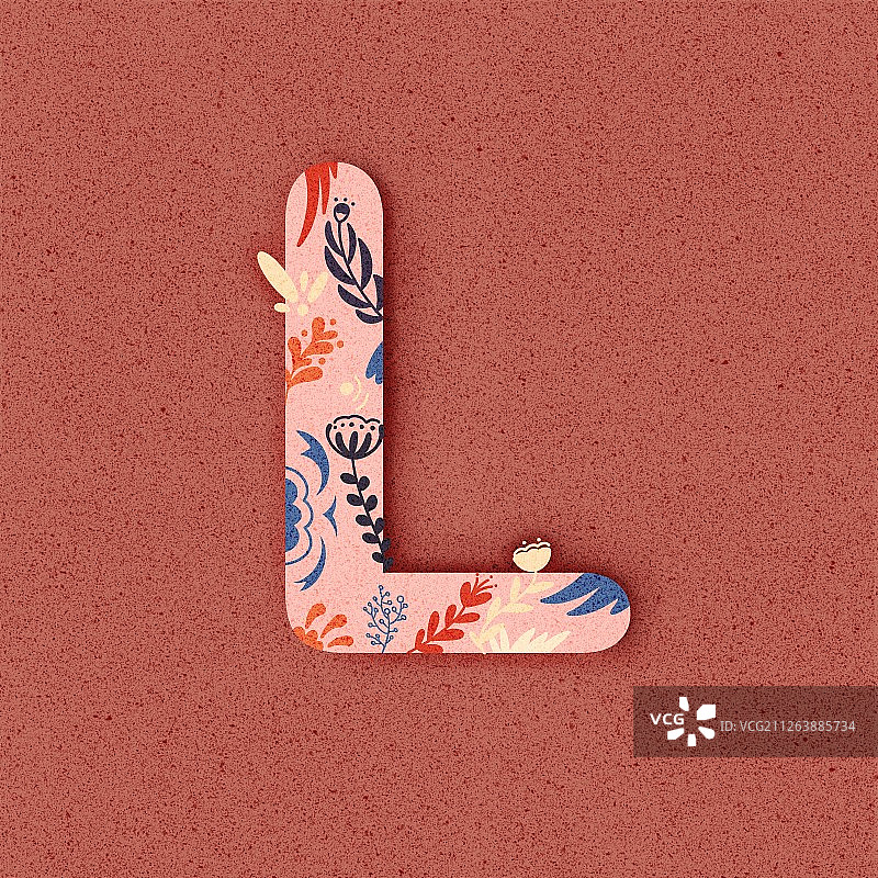 字母与植物系列-L图片素材