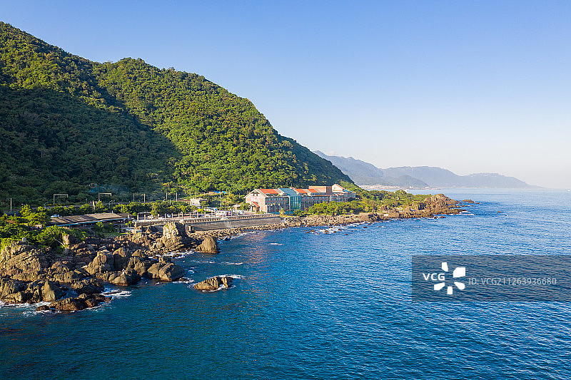 海边海岸线图片素材