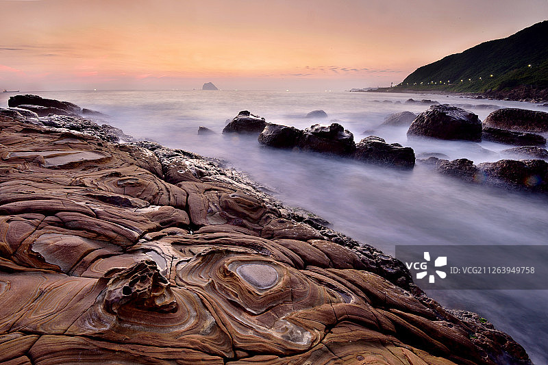 台湾,基隆,外木山,日出图片素材