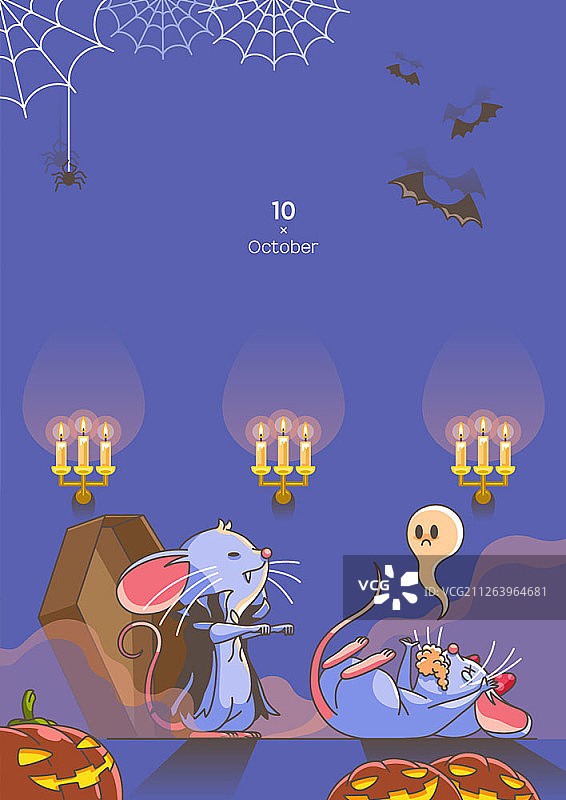 鼠年插画图片素材