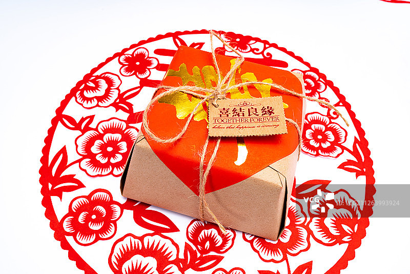 中国传统新年礼盒图片素材