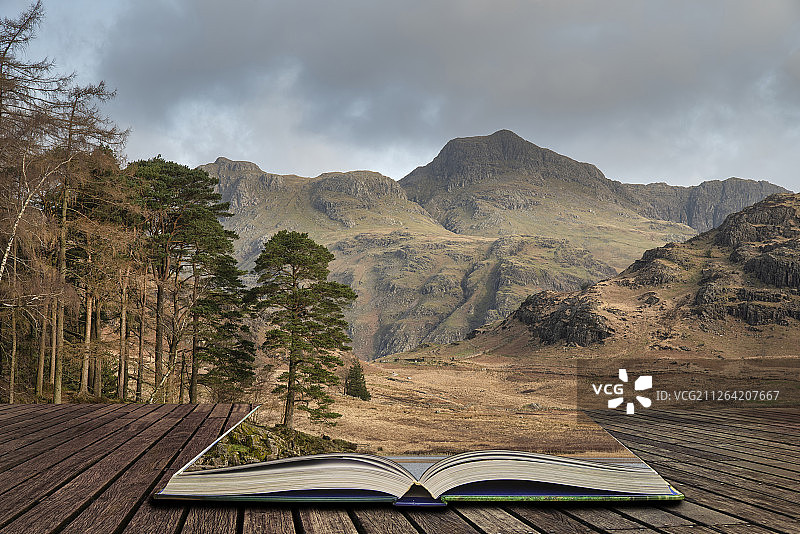 英国湖区布莱塔恩湖日出美景图片素材