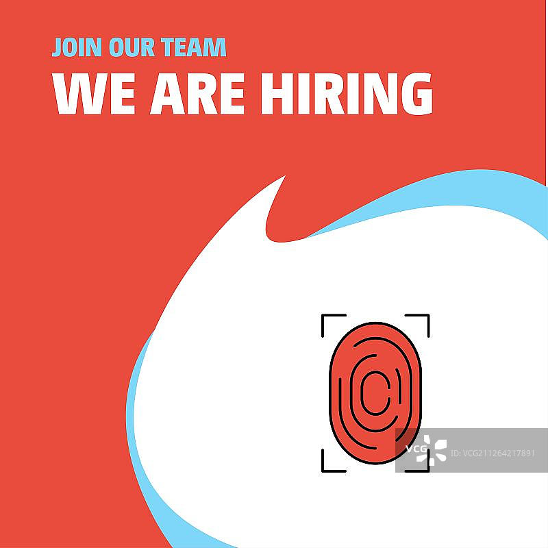 加入我们的团队，招聘海报设计，指纹矢量背景图片素材