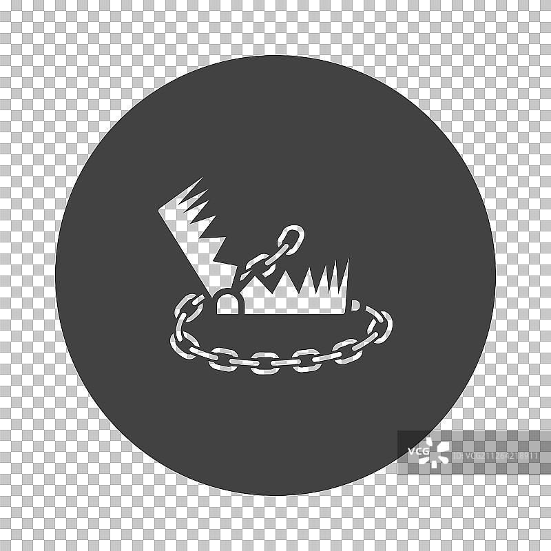 捕熊陷阱图标矢量图图片素材