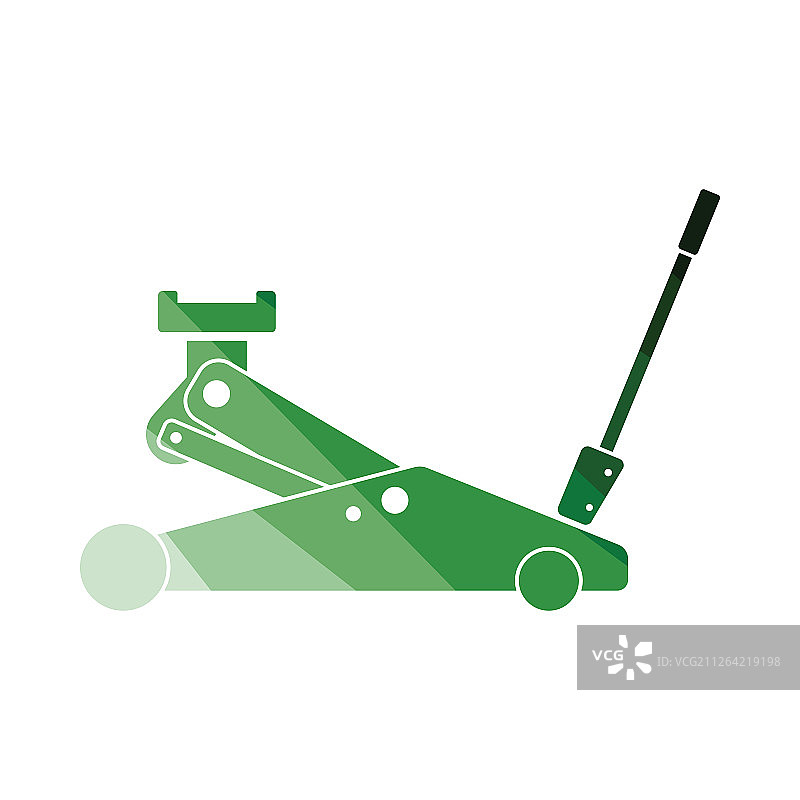 液压千斤顶图标，扁平风格设计，矢量图图片素材