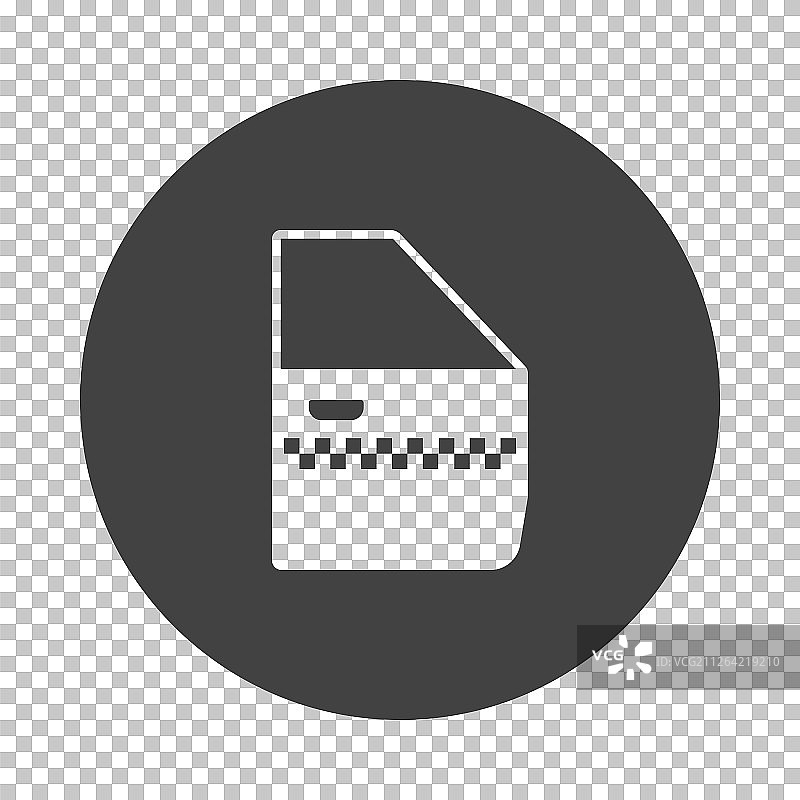 出租车侧门图标：透明网格上的镂空模版设计矢量图图片素材