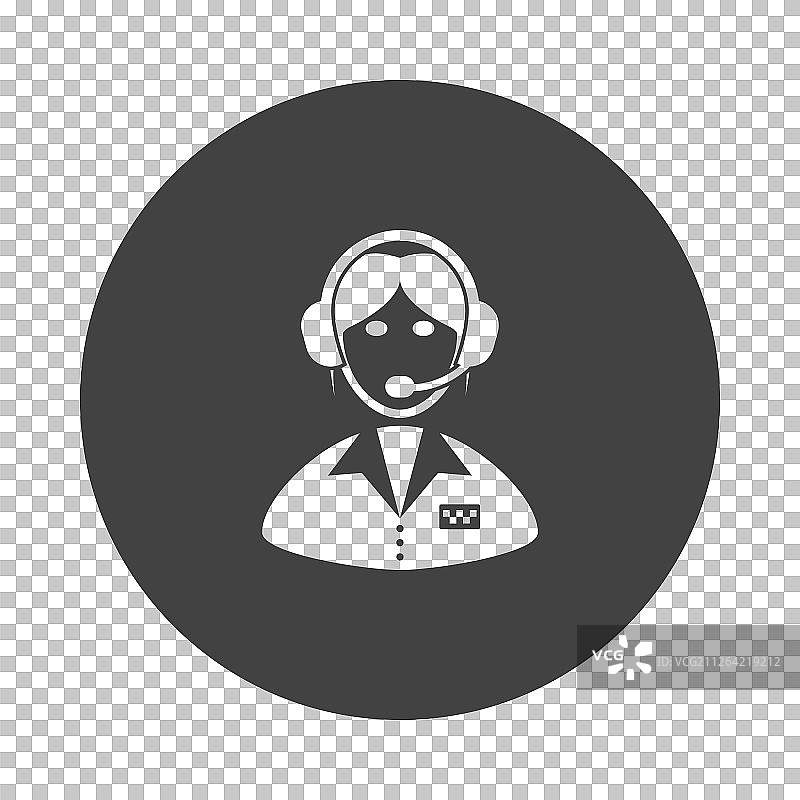 出租车调度员图标矢量素材图片素材