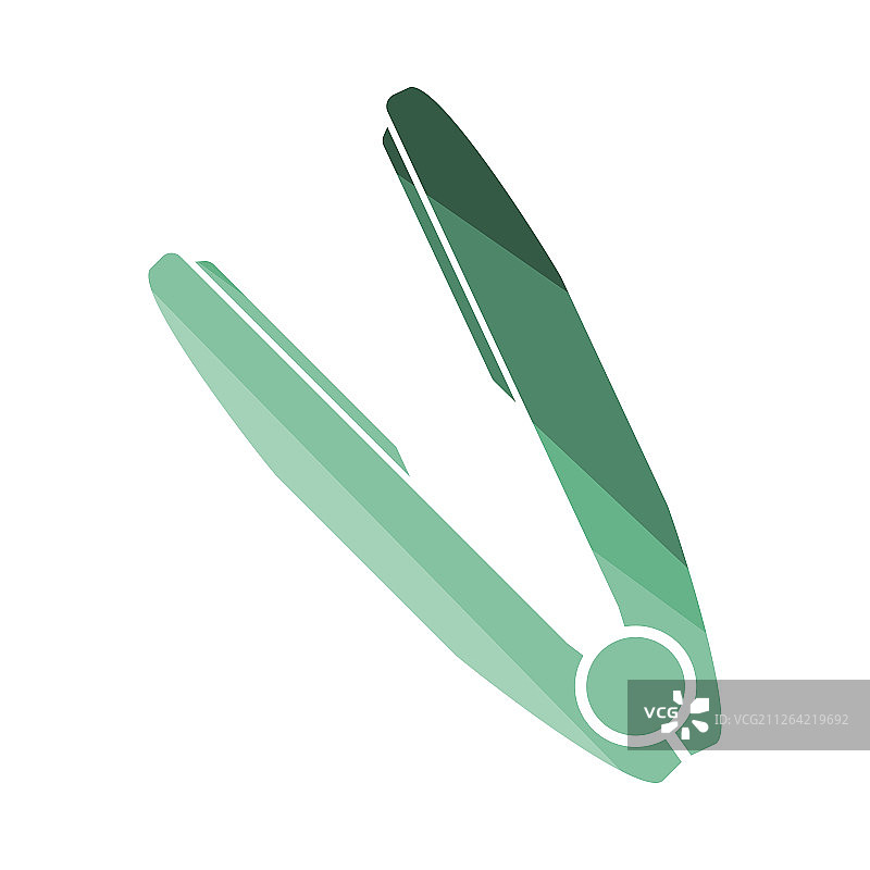 直发器图标。扁平颜色设计。矢量图图片素材