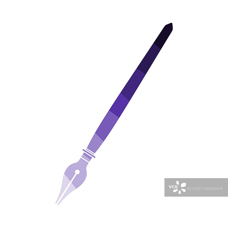 钢笔图标扁平设计矢量素材图片素材