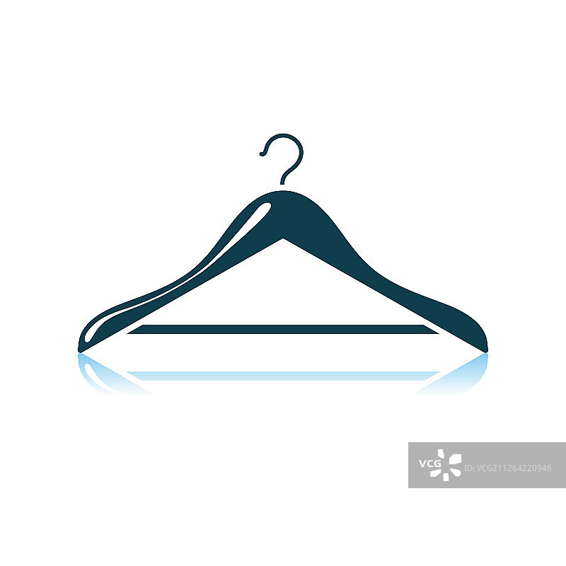 衣架图标，阴影反射设计矢量图图片素材