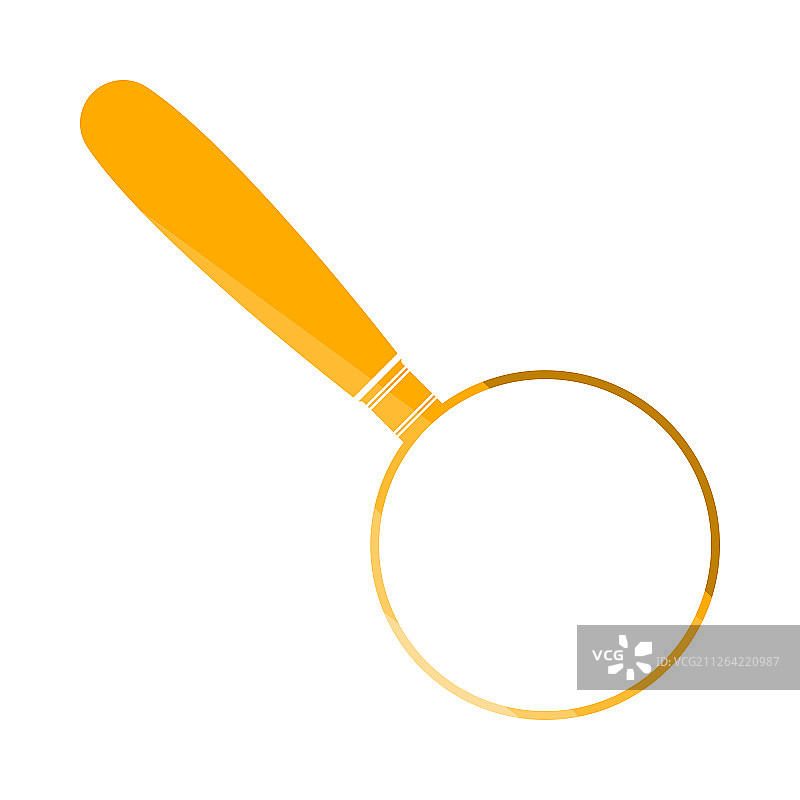 扁平彩色放大镜图标图片素材