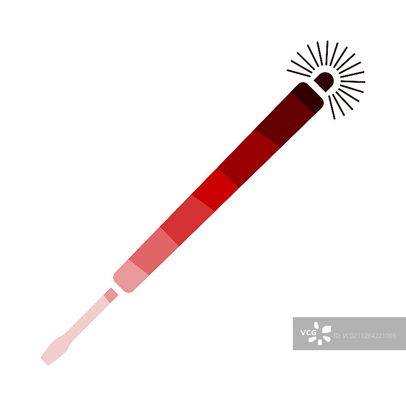 电力测试螺丝刀图标，扁平化阶梯设计矢量图图片素材