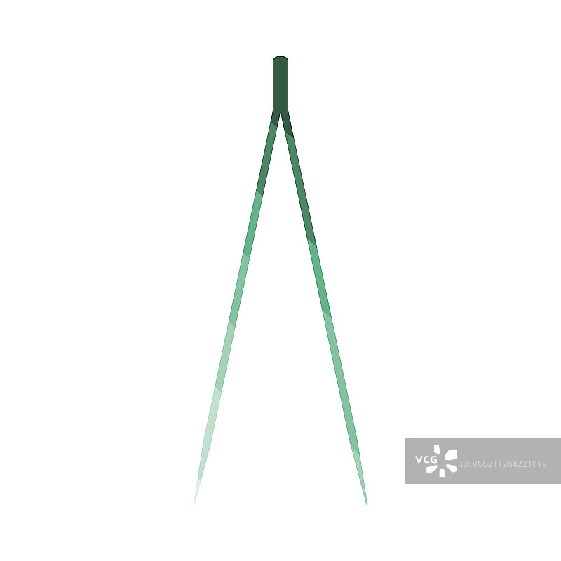 电动镊子图标扁平设计矢量图图片素材