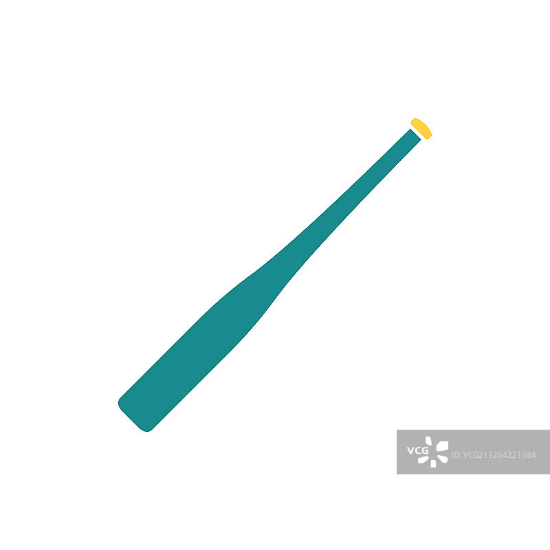 棒球棒图标扁平配色设计矢量素材图片素材