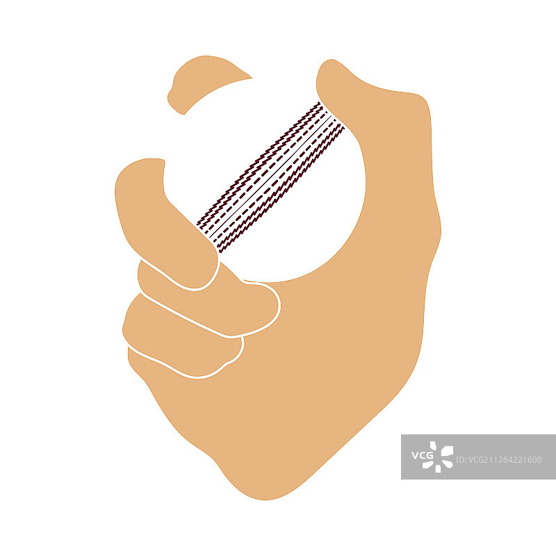 手持板球图标。纯色模版设计。矢量图。图片素材