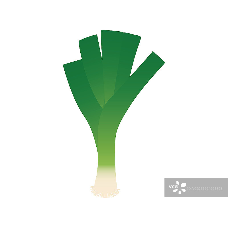 韭葱图标，扁平风格设计，矢量图图片素材