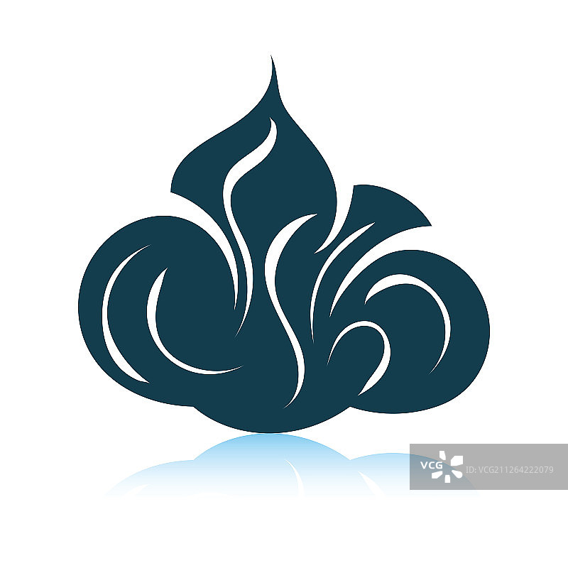 剃须泡沫图标，阴影反射设计，矢量素材图片素材