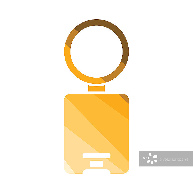 垃圾桶图标，扁平颜色设计，矢量素材图片素材