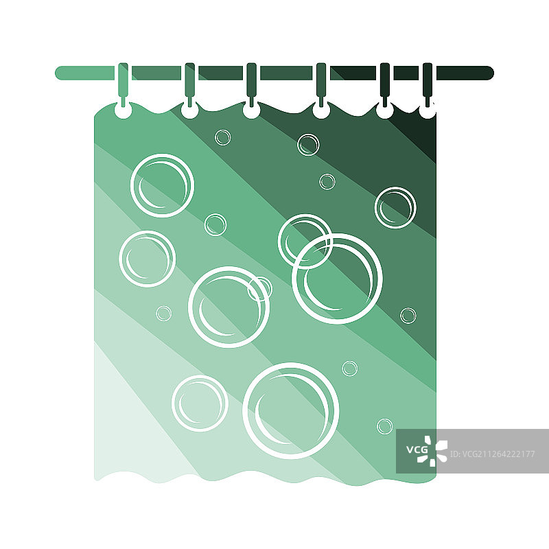 浴帘图标，纯色设计，矢量素材图片素材