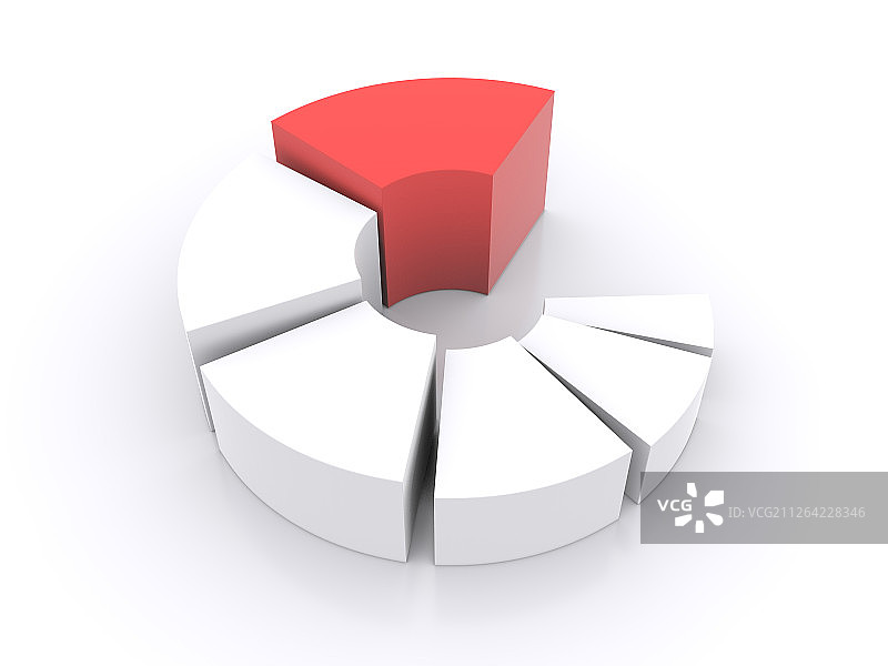 3D饼图分割图图片素材